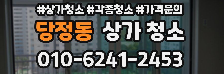 당정동 상가 청소