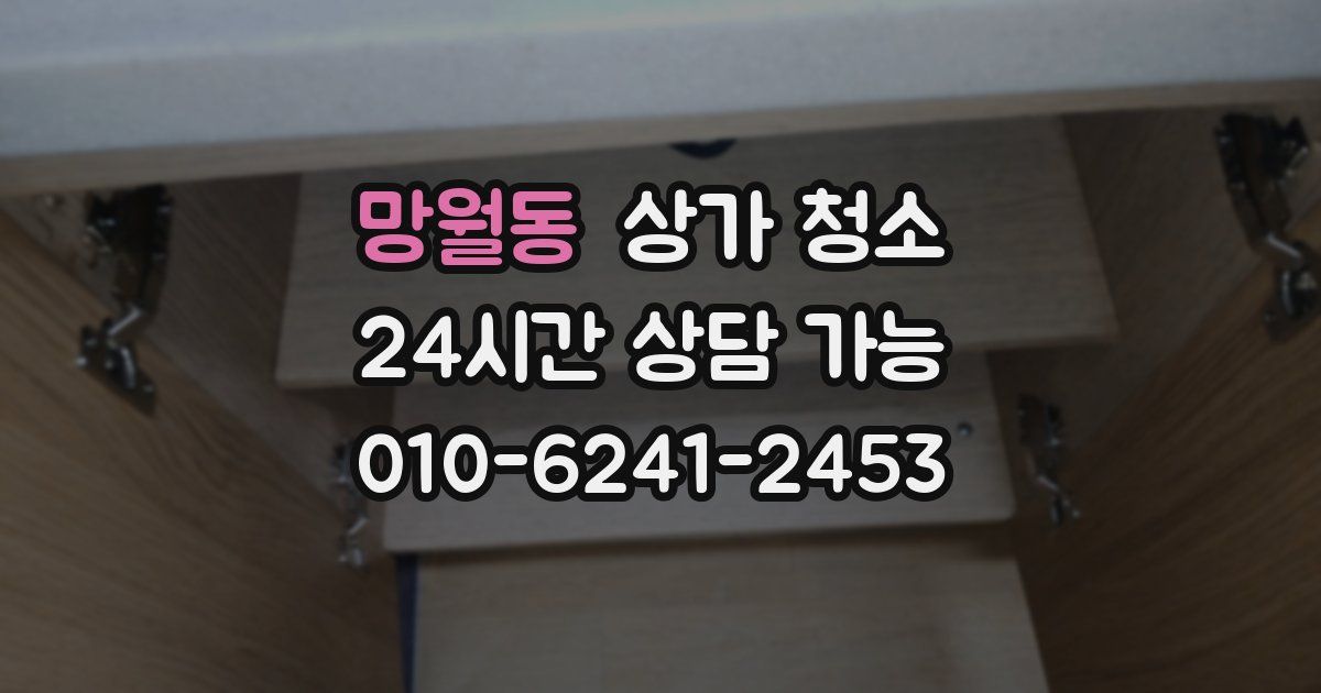 망월동 상가 청소