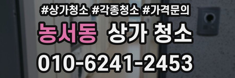 농서동 상가 청소