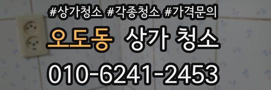 오도동 상가 청소