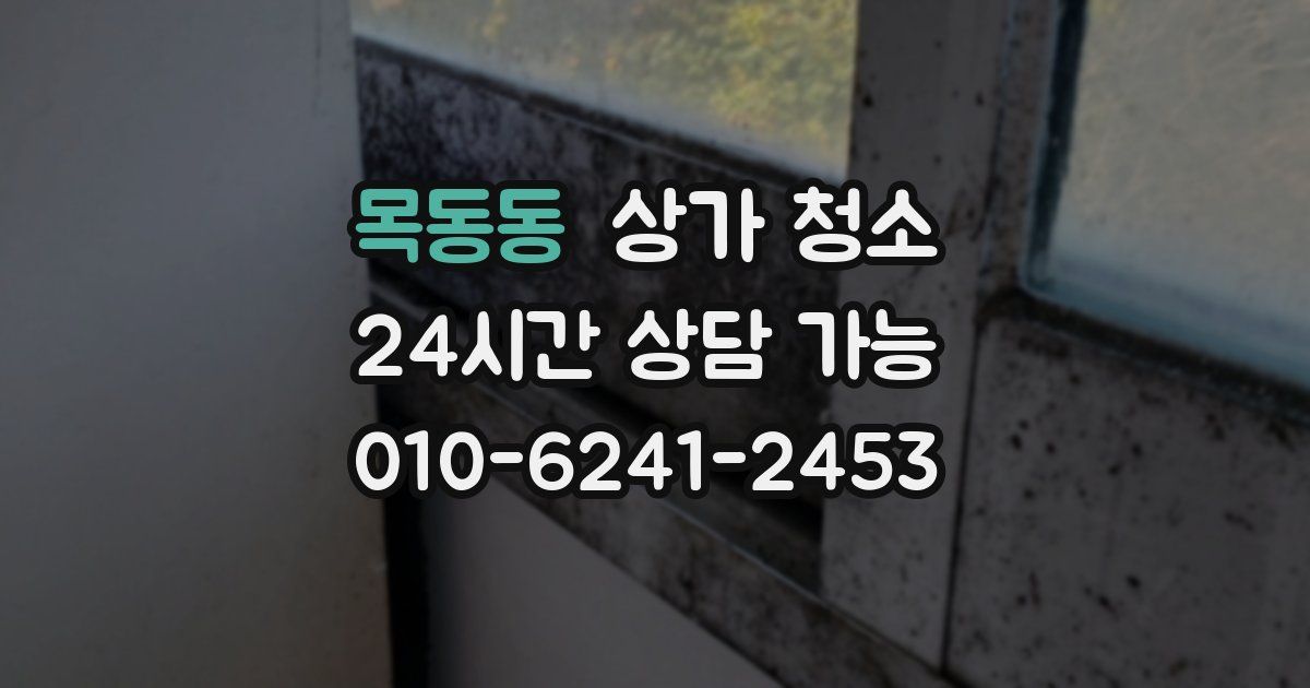 목동동 상가 청소
