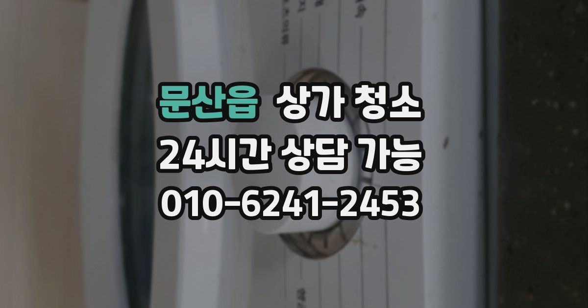 문산읍 상가 청소