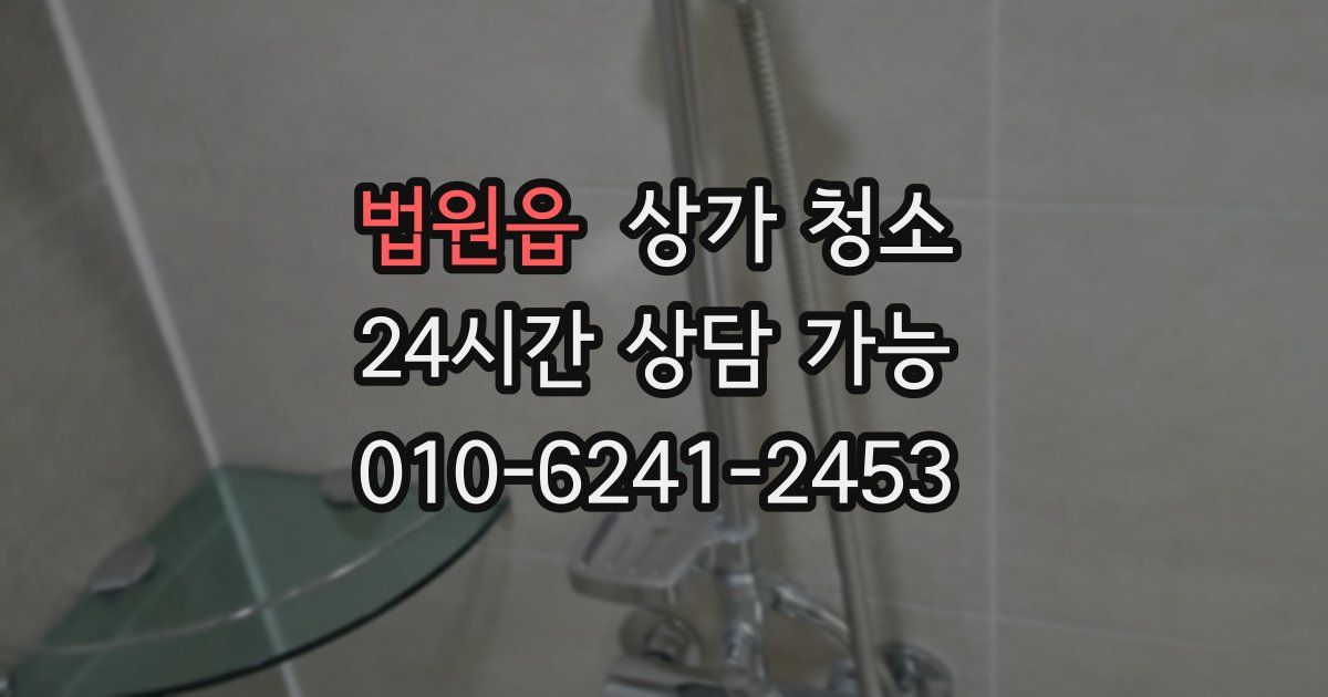 법원읍 상가 청소