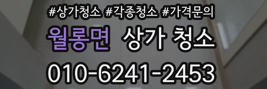 월롱면 상가 청소