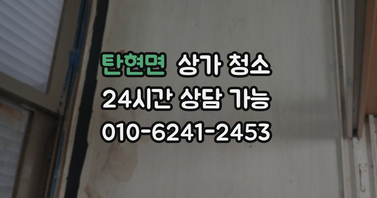 탄현면 상가 청소