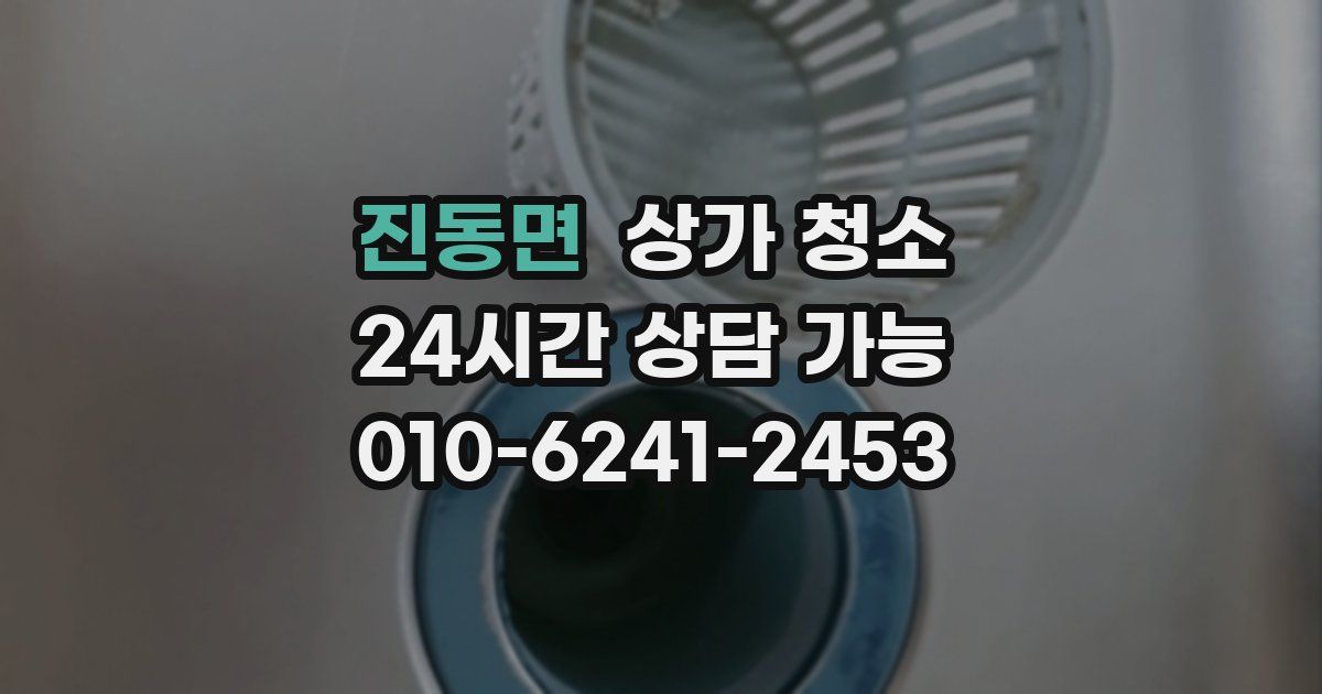 진동면 상가 청소