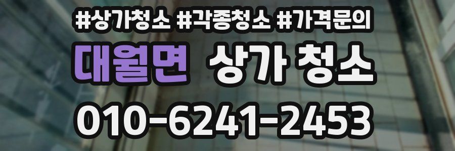 대월면 상가 청소