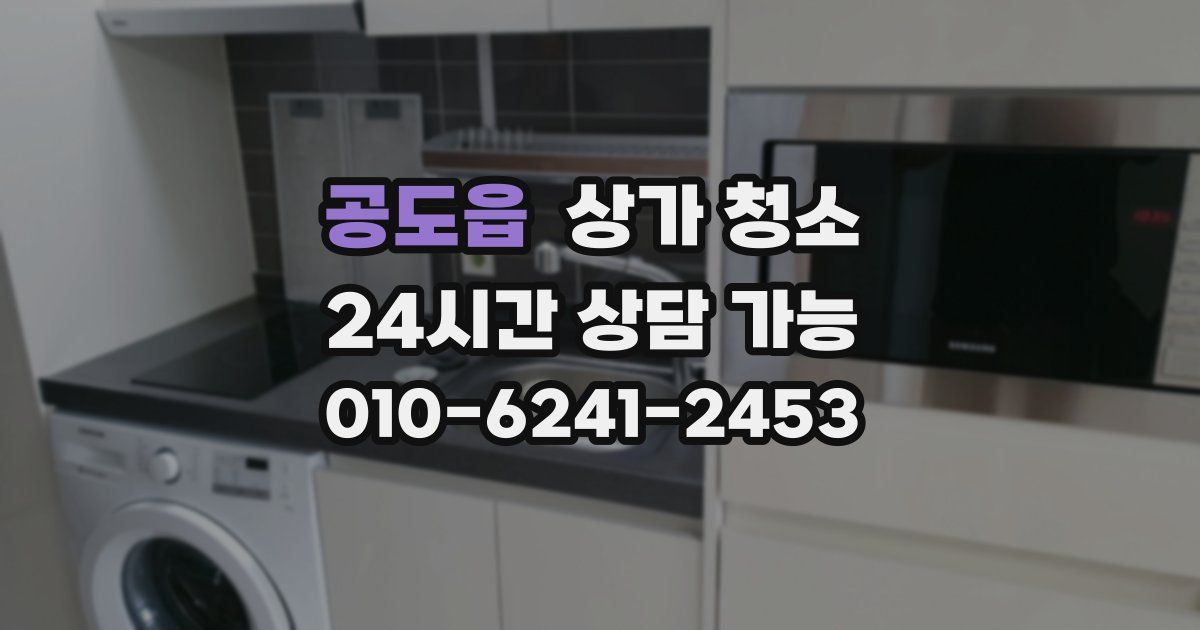공도읍 상가 청소