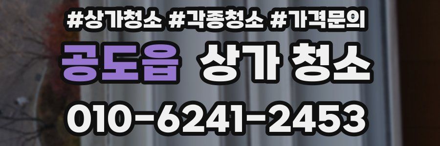 공도읍 상가 청소
