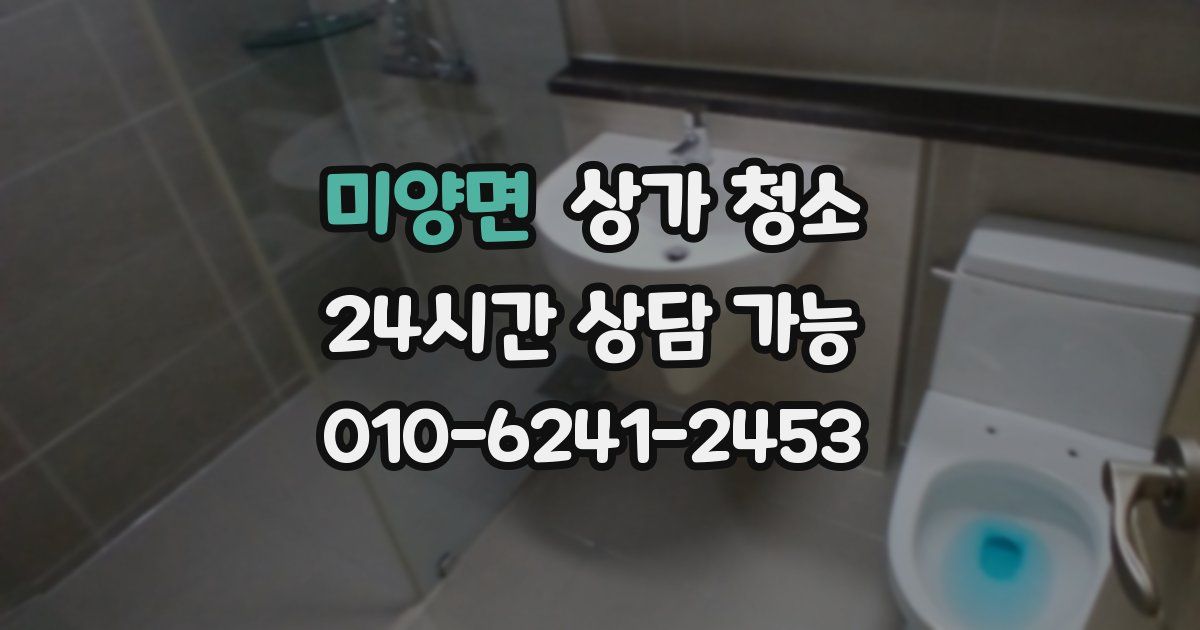미양면 상가 청소