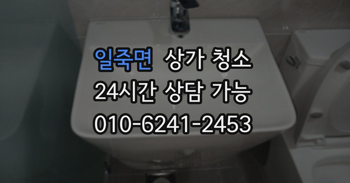 일죽면 상가 청소