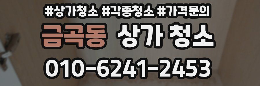금곡동 상가 청소