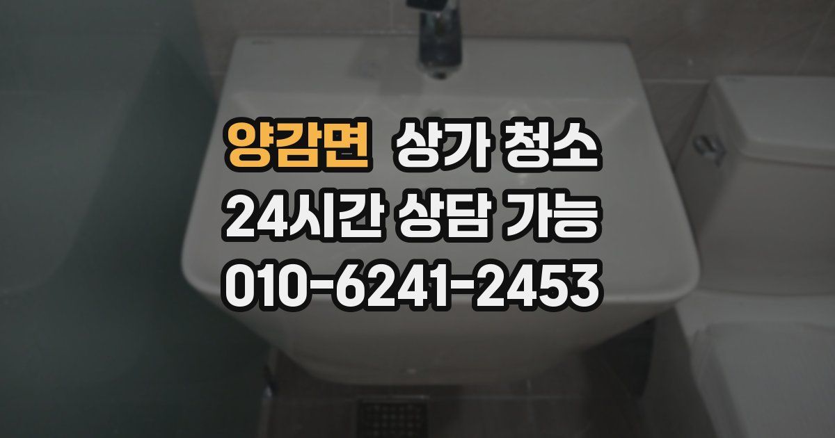 양감면 상가 청소