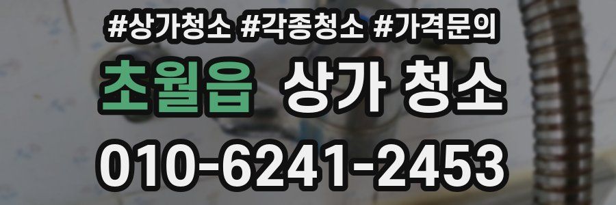 초월읍 상가 청소