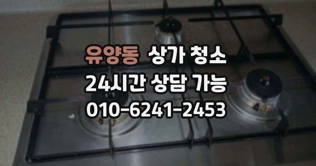 유양동 상가 청소