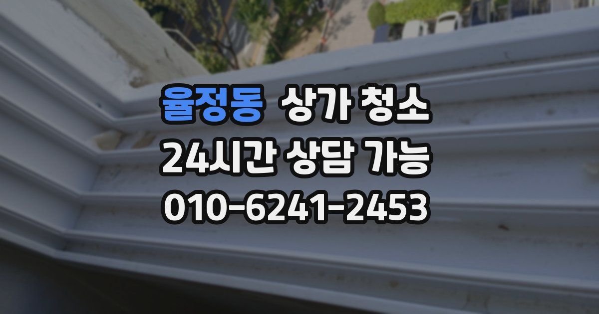 율정동 상가 청소