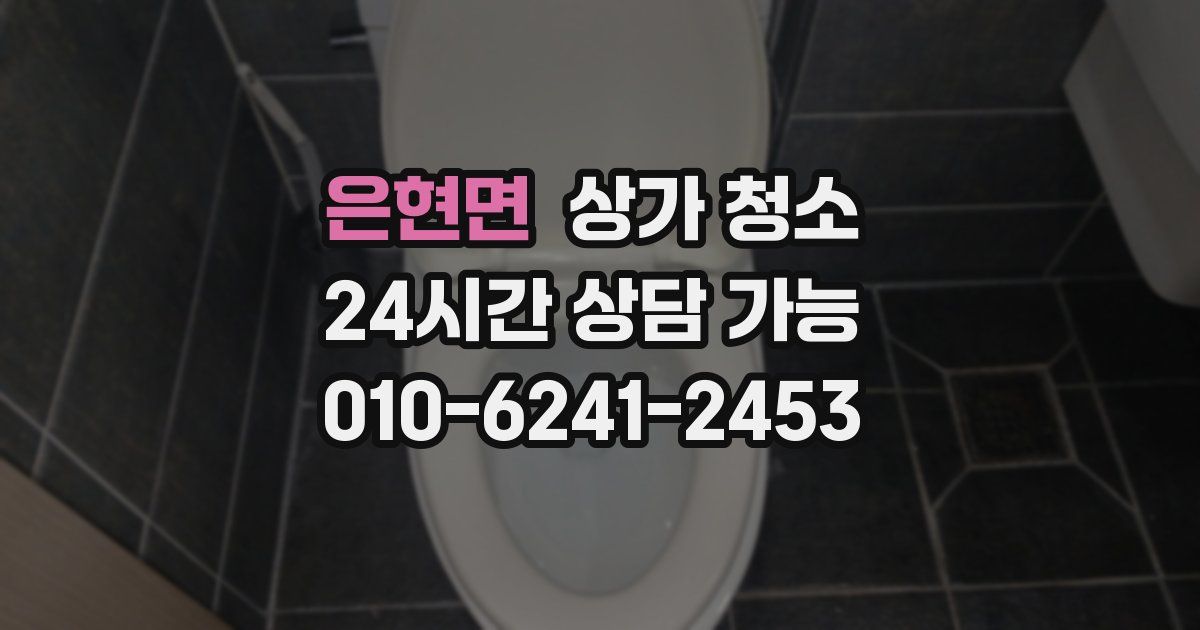 은현면 상가 청소