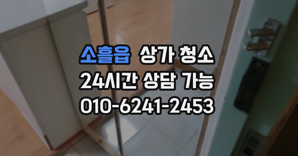 소흘읍 상가 청소