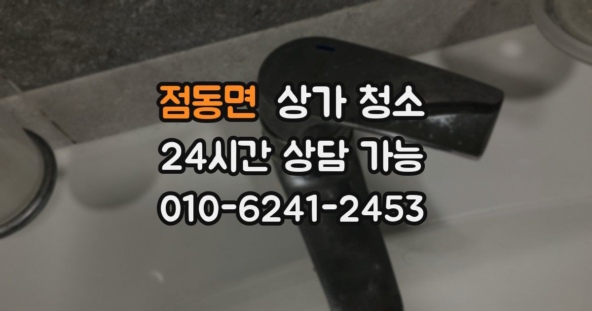 점동면 상가 청소