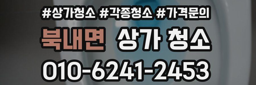 북내면 상가 청소