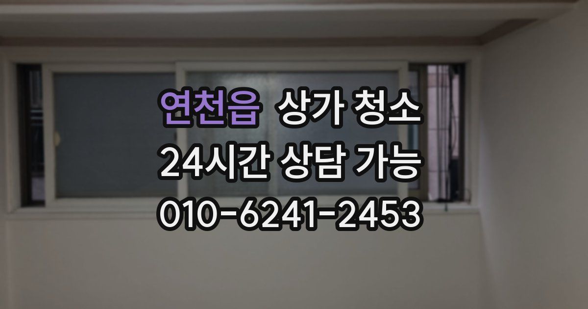 연천읍 상가 청소