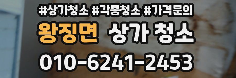 왕징면 상가 청소