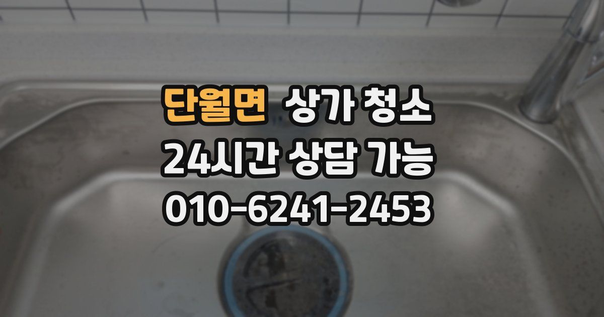 단월면 상가 청소