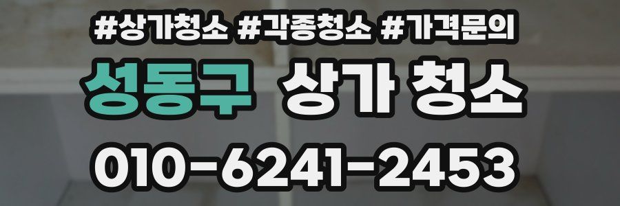 성동구 상가 청소