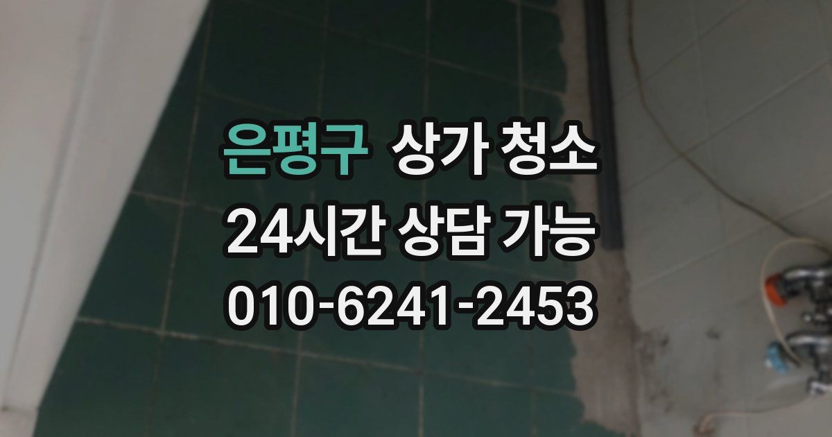 은평구 상가 청소
