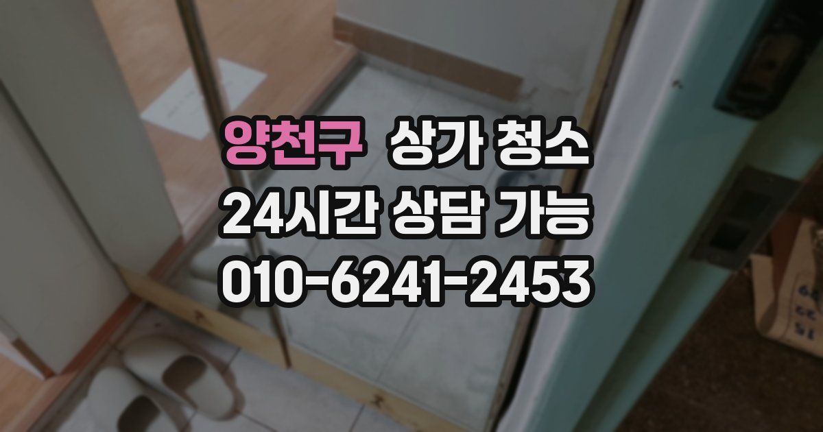 양천구 상가 청소