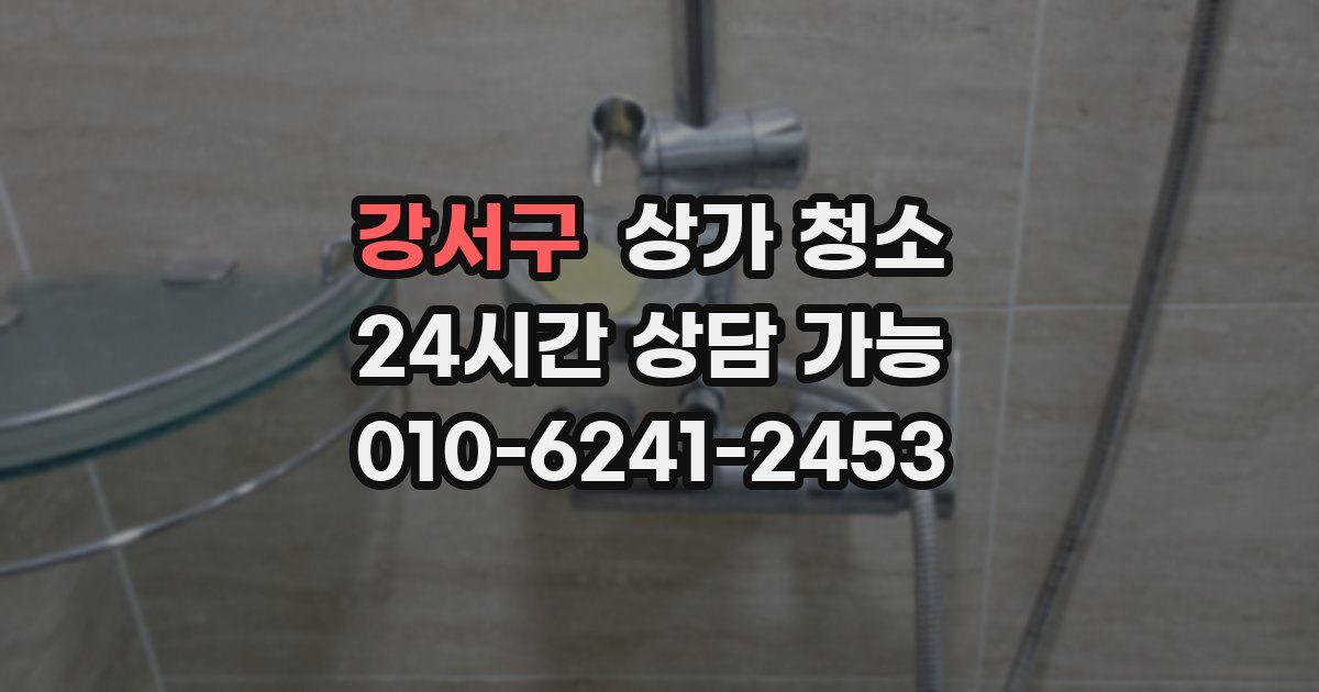 강서구 상가 청소