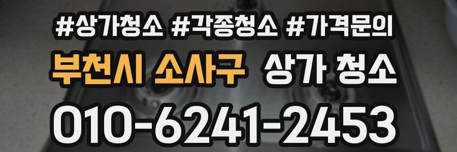 부천시 소사구 상가 청소