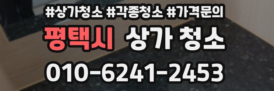 평택시 상가 청소