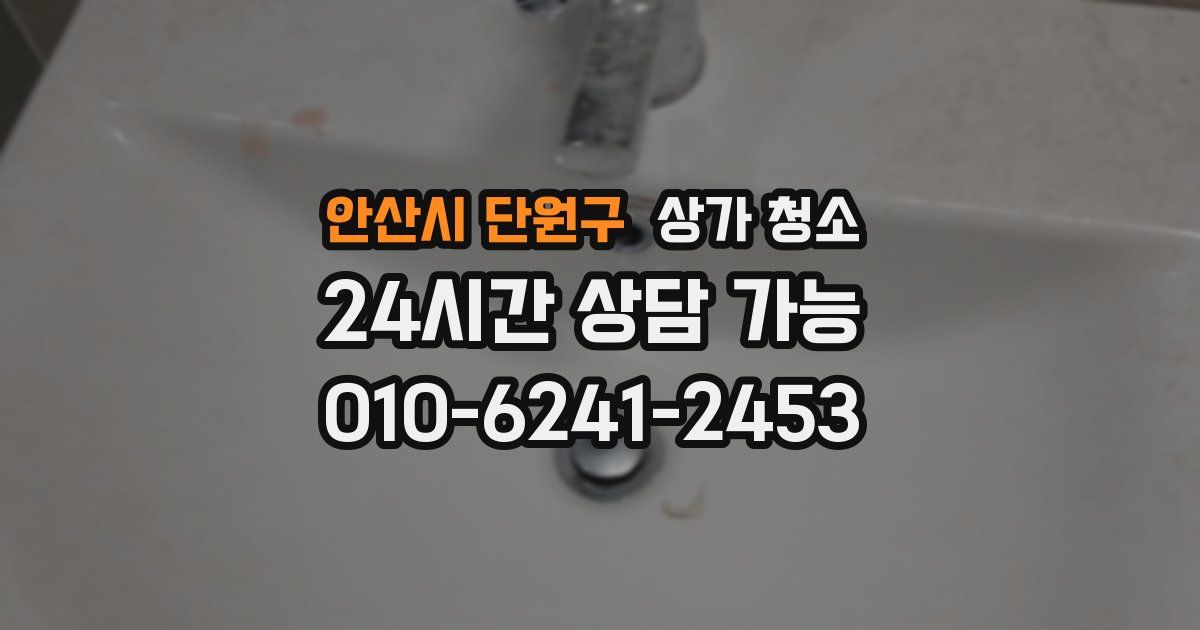 안산시 단원구 상가 청소