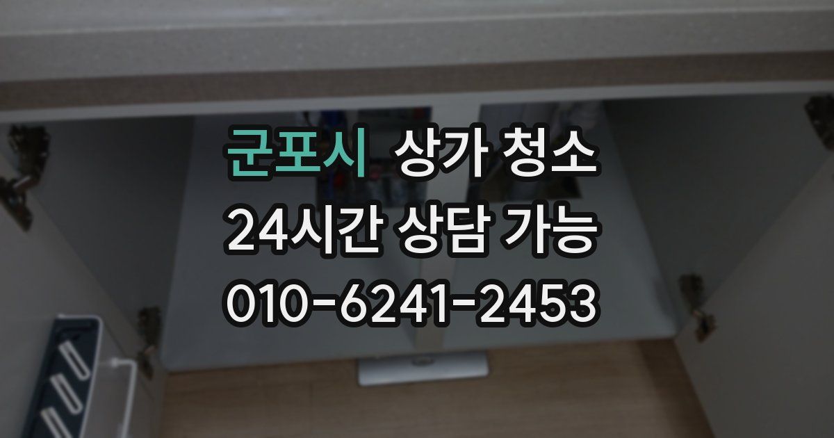 군포시 상가 청소