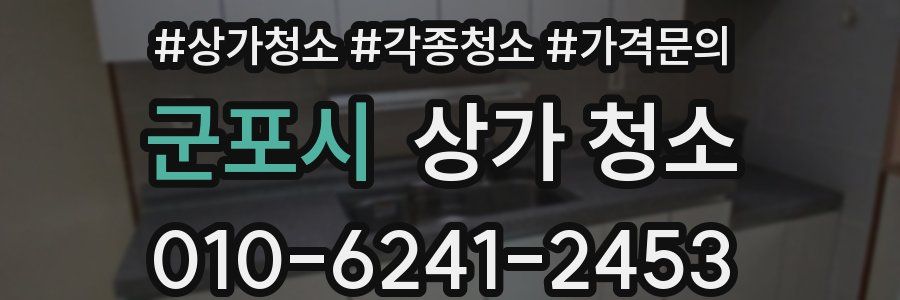군포시 상가 청소