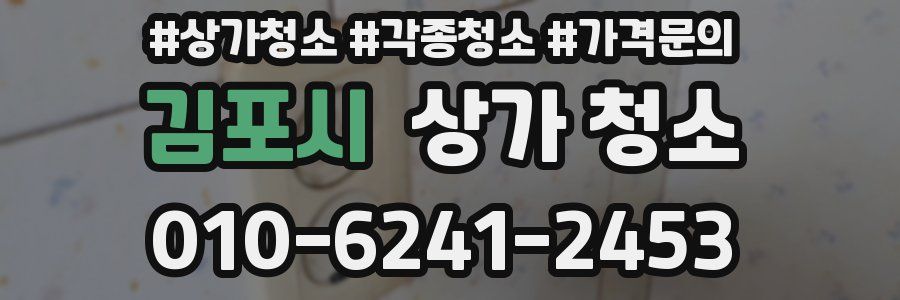 김포시 상가 청소