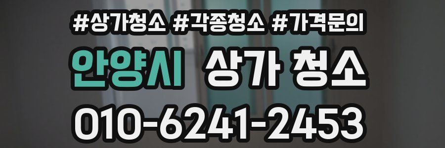 안양시 상가 청소