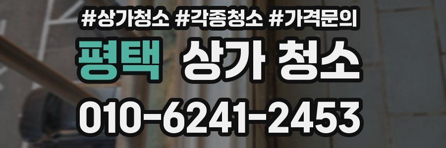 평택 상가 청소