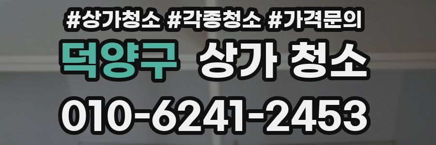 덕양구 상가 청소