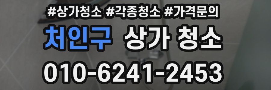 처인구 상가 청소
