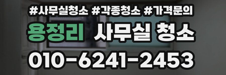 용정리 사무실 청소