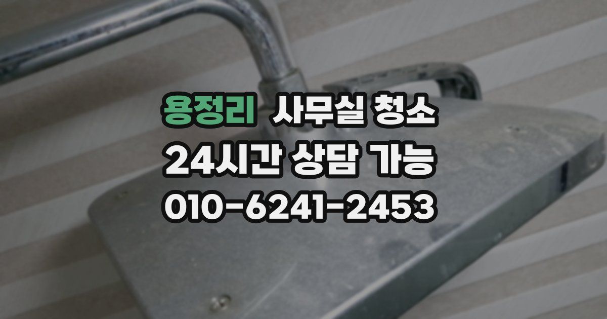 용정리 사무실 청소