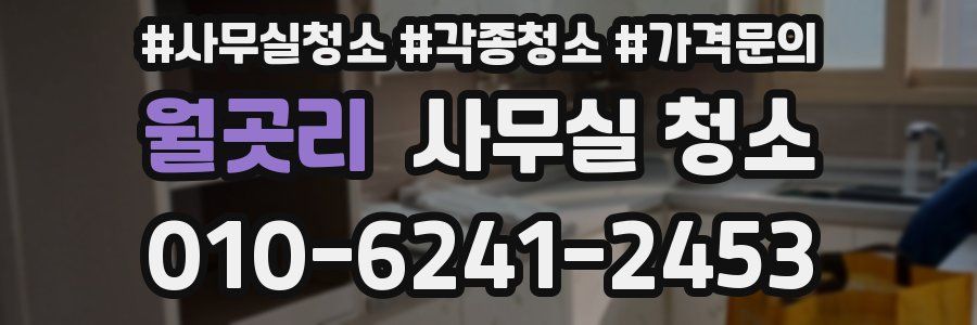 월곳리 사무실 청소