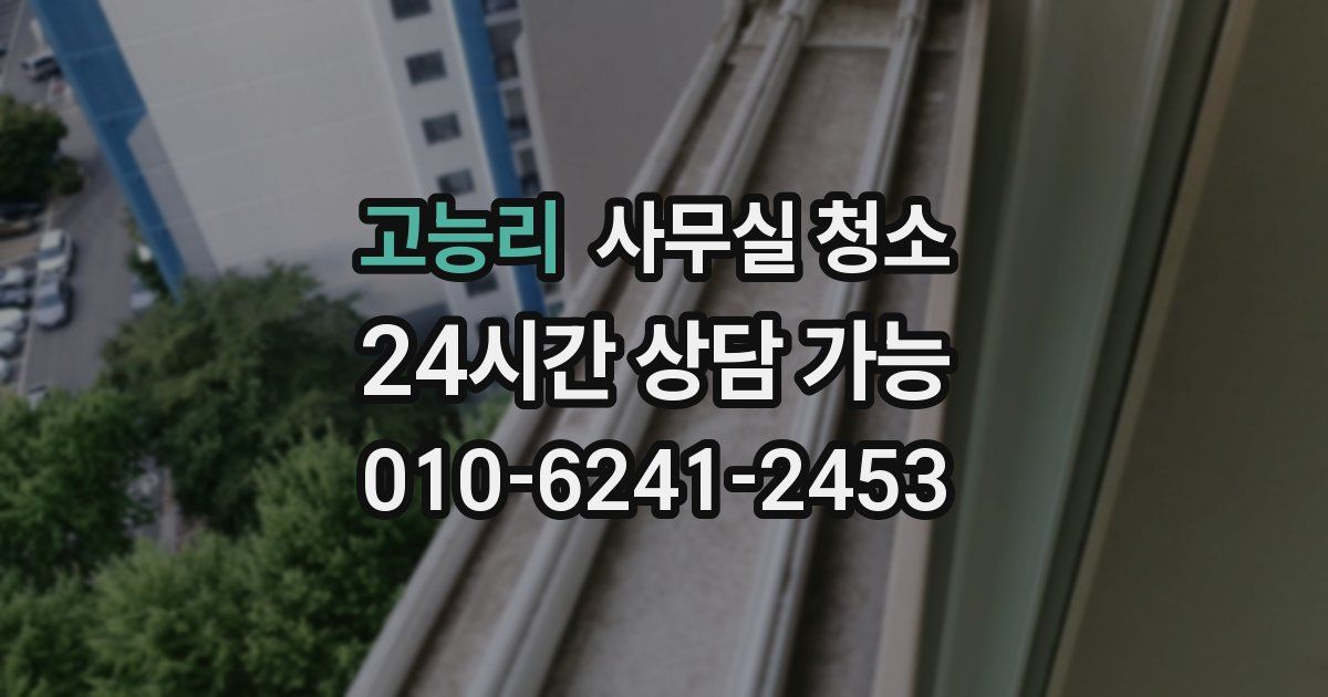 고능리 사무실 청소