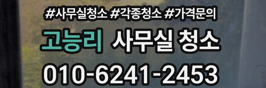 고능리 사무실 청소