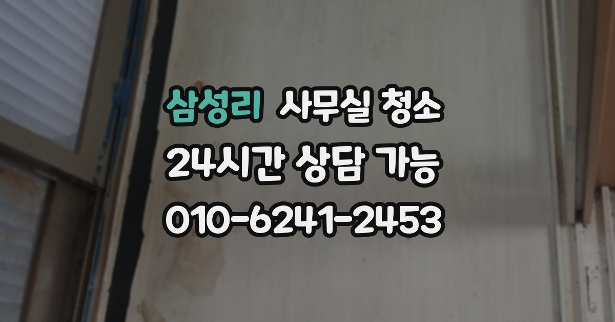삼성리 사무실 청소