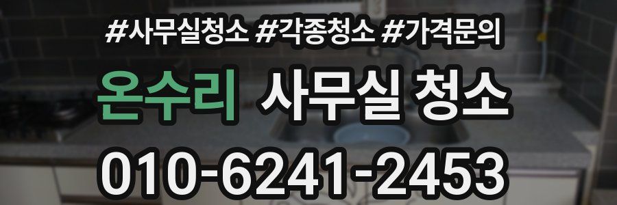 온수리 사무실 청소