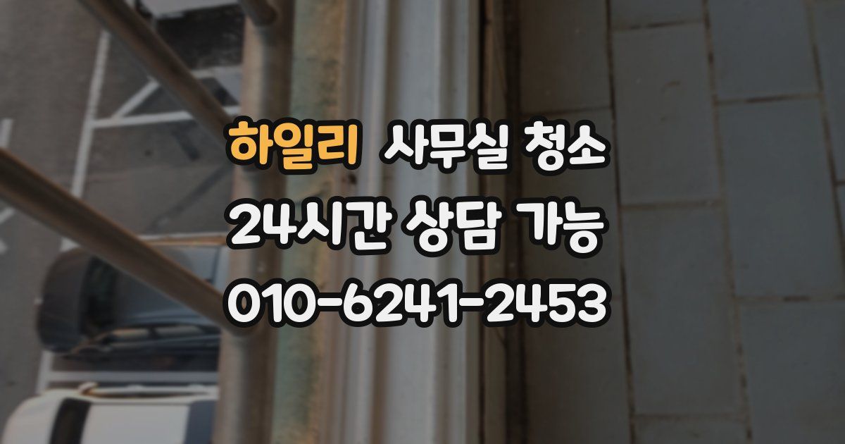 하일리 사무실 청소