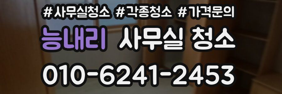 능내리 사무실 청소